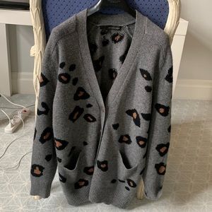 360 cashmere button up cardigan